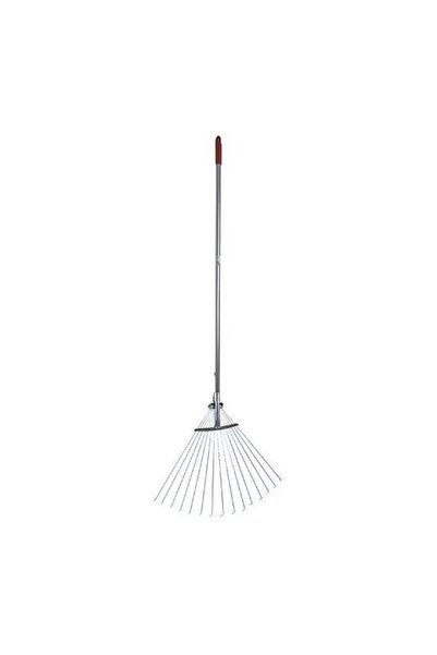 Solplant Grebla pentru frunze, gradina, galvanizata, coada metal, 15 dinti,