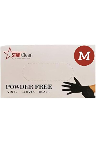 Star Clean قفازات فينيل سوداء، خالية من البودرة واللاتكس، قفازات يمكن التخلص ...