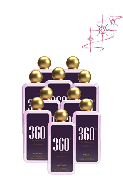 Faan 10 قطع من عطر 360 Pour Femme سعة 100 مل