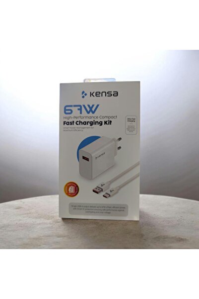 Forestia Kensa 67W Ultra Hızlı Şarj Adaptörü ve Type-C Şarj Kablosu Seti (QC-...