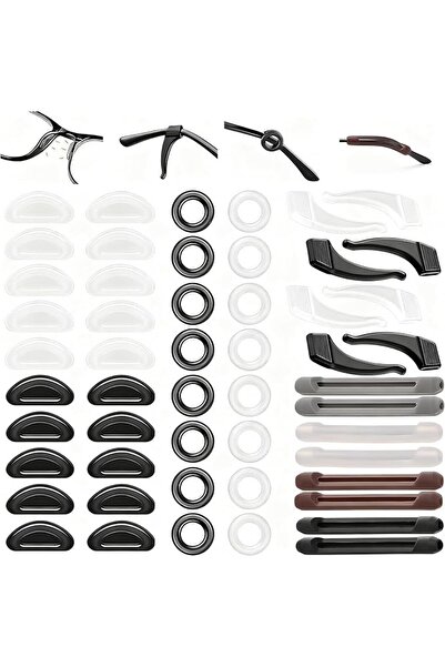 GoodTool 26 زوجًا من مشابك النظارات مع وسادات للأنف وخطافات للأذن، حامل نظارا...