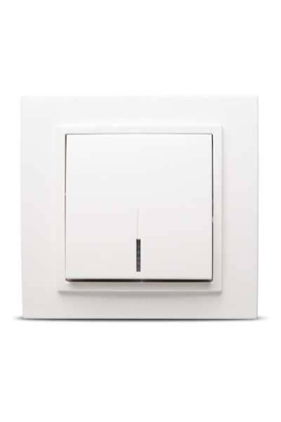 Danex Single Switch 10A White Zena -, DANEX, White