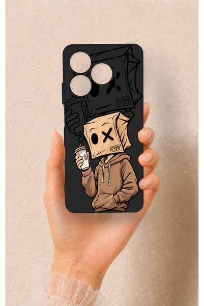 Vip Case Realme C63 Compatible Coffee Break Patterned Silicone Case