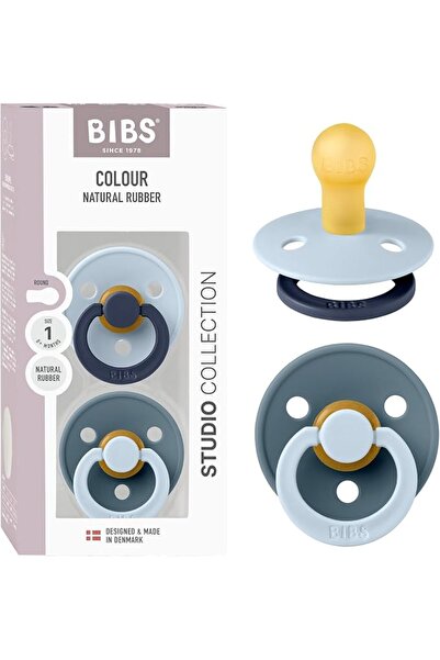 Bibs لهاية ستوديو كولور (عبوة من قطعتين) مقاس 1 - أزرق فاتح وبيترول - لهايات ...