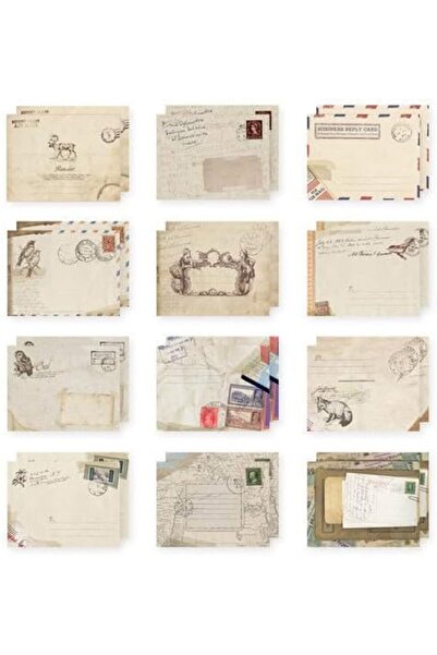 ALMEKAQUZ Mini Vintage Envelope, 120Pcs Small Handmade Gift Card Envelopes Ho...