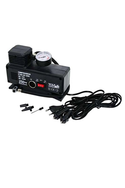 Lisinya 220 Volt-12 Volt 250 Psi Psi Kompresör Lastik Hava Şişirme Oto Pompas...