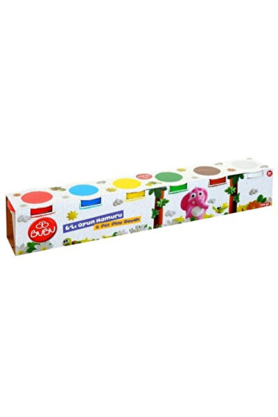 Bubu Bu-Bu Büyük Oyun Hamuru 6'lı Set (6 x 100 gr) – BUBU-OH0007