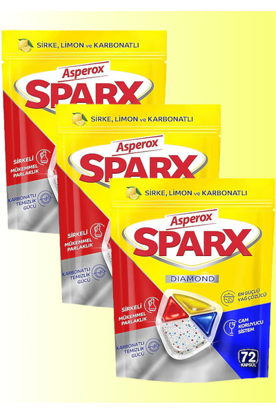 ASPEROX SPARX DİAMOND 216LI BULAŞIK KAPSÜLÜ
