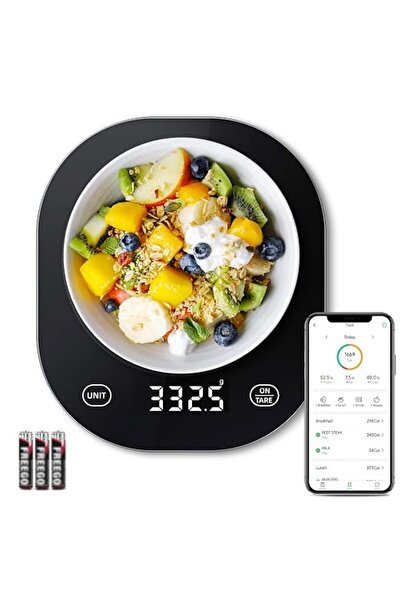 arboleaf ميزان طعام ذكي مع حاسبة للقيمة الغذائية، ميزان مطبخ بسعة 22 رطلاً