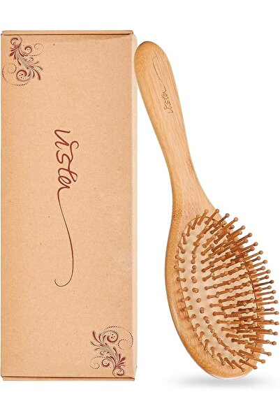 VISTA Paddle Hairbrush Natural Anti Static Massage Improve Hair Health Preven...