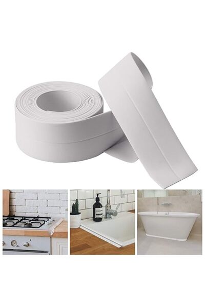 GENERAL Bath/Kitchen Caulk Tape Sealant Strip，Waterproof & Mildewproof,Wall S...