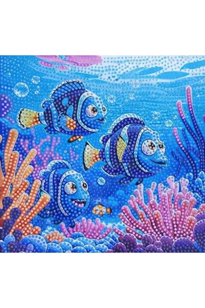 iğne izi طقم تطريز بالألماس 5D مقاس 25×25 سم - مجموعة الرسم بالألماس - طقم DI...