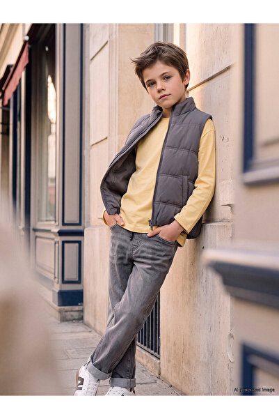 LC Waikiki Two Mt Shop Quality Lcw Kids Gray Denim Straight Standard & Regula...