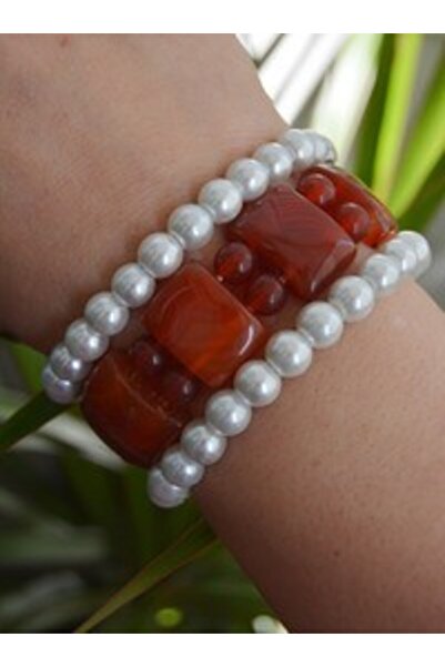 Stoneage Agate Venci Bracelet Set - Multi-Colored