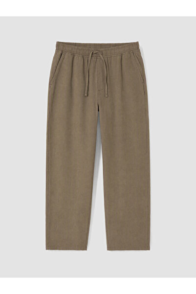 LC Waikiki Xside Beige Regular Fit Men's Trousers with Nevavm Difference