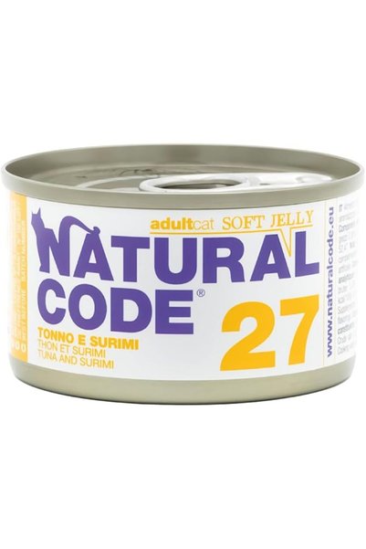 Natural Code Cat Wet Food Tuna & Surimi in Jelly Adult 85g