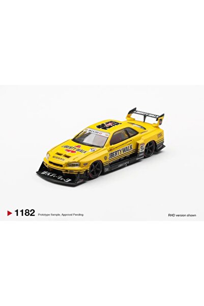 mini gt 1/64 1182 Nissan LB-ER34 Super Silhouette SKYLİNE - Sport Yellow