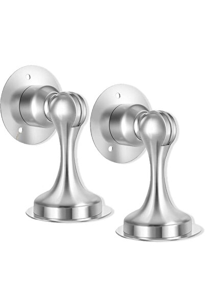 KASTWAVE 2 Pack Magnetic Door Stopper Stainless Steel Door Holder with 3M Adh...