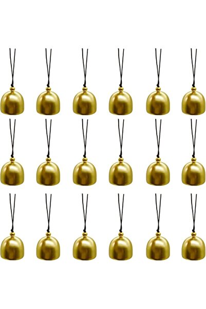 GENERAL 15 Pcs Mini Brass Bells, Brass Bells, 1.1 Inch Small Gold Copper Feng...