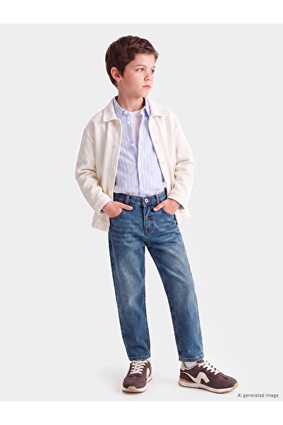 LC Waikiki Two Mt Shop Quality Lcw Kids Indigo Denim Straight Standard & Regu...