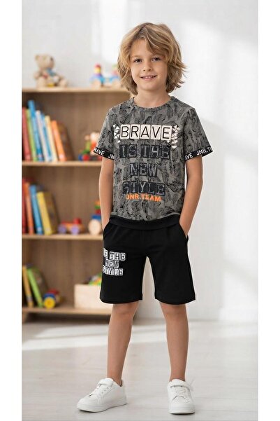 Sinem Çeyiz Nazar 20126 Boy's Sports Shorts T-Shirt Set