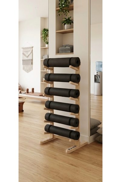 Rane Fitness Equipment Pilates Yoga Mat Standı Ahşap