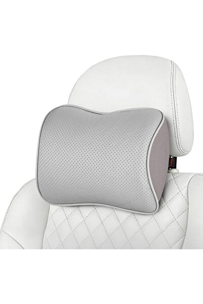 GENERAL Aukee Headrest Pillow, Car Memory Foam Car Neck Pillows Soft Leather ...