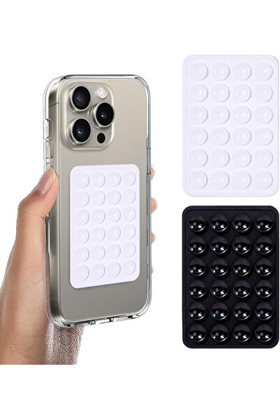 Lonimia 2Pcs Silicone Suction Phone Case Adhesive Mount, Anti-Slip Hands-Free...