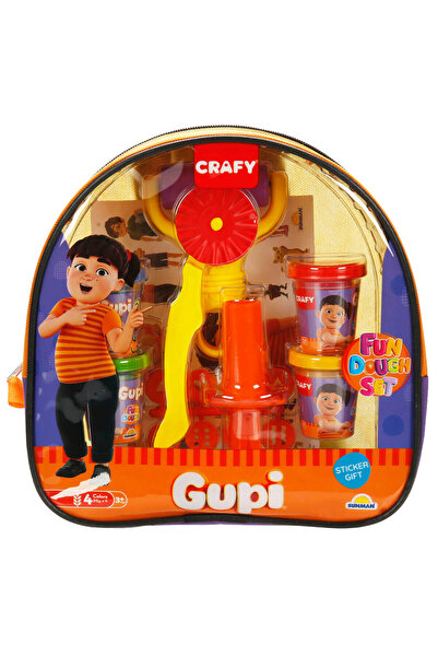 CRAFY Sırt Çantalı Gupi Oyun Hamuru Seti 200 gr 18 Parça