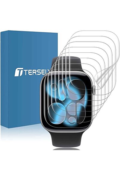 T Tersely 8 قطع واقي شاشة لساعة أبل سيريز 11/10-42 ملم