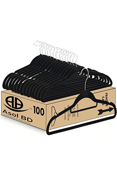 AsolBD Heavy Duty Premium Velvet Hanger Ultra-Thin Space Saving 360 Degree Sw...