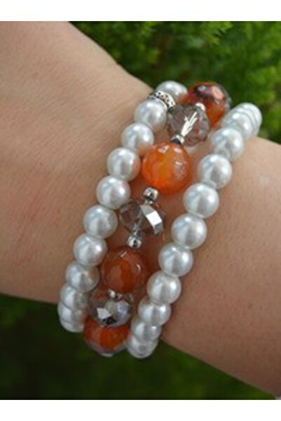 Stoneage Agate Crystal Vein Bracelet Set - Multi-Colored