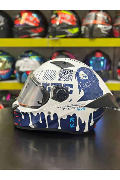 AXXIS Fenıx Cyberpunk A7 Parlak Kask