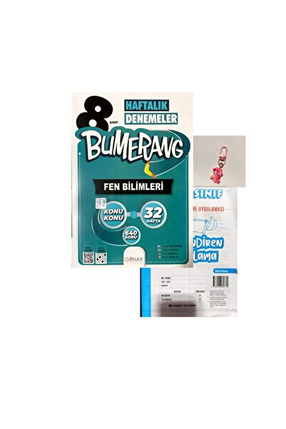 Günay Yayınları 8.SINIF BUMERANG FEN BİLİMLERİ HAFTALIK DENEME+ANKARA YAYINLA...