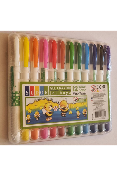 Modellino 12'li Gel Crayon Pastel Boya Südor Jel Mum Boya Plastik Kutulu