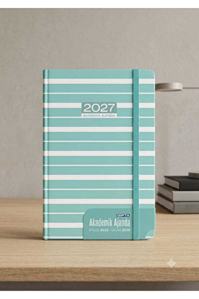 Gıpta 2027 Akademik Ajanda 17X24 Haftalık İplik Dikişli Sert Kapak Ajanda 160...
