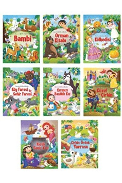 Yumurcak Yayınları Yumurcak Çıkartmalı Klasikler Serisi (8 Books)