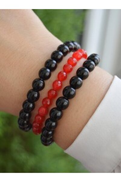 Stoneage Ceyt and Onyx Stone Bracelet Set - Multi-Colored