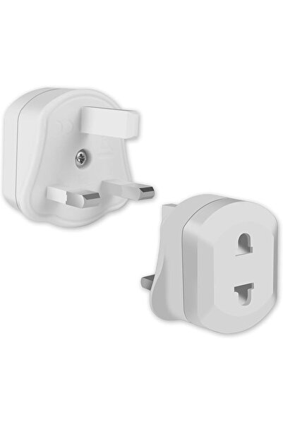 AZONEE 2 Pack Shaver & Toothbrush Adapter Plug UK, Type G, White, 230V AC