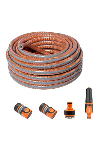 Solplant Furtun de gradina, 6 straturi, antirasucire, 1/2", 20 m, cuple, adap...