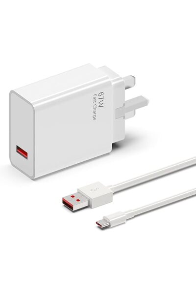 hafiuege شاحن USB بقوة 67 واط متوافق مع هاتف شاومي ريدمي نوت