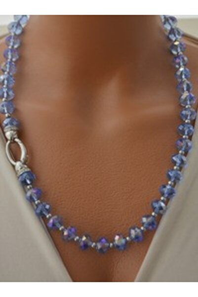 Stoneage Crystal Stone Necklace - Multicolor -