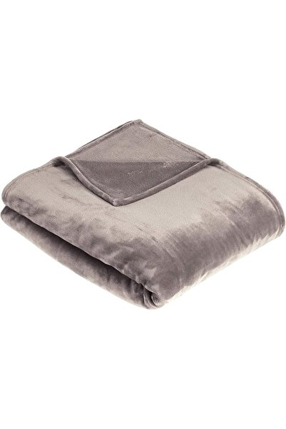 Amazon basics Throw Blanket, Not Heated, Made of Soft Velvet Plush, Grey, 229...