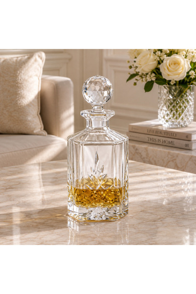 BOHEMİA CRYSTAL Decantor de whisky – Model Brixton – 800 ml |   Fabricat în R...