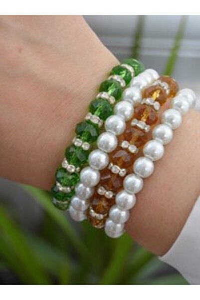 Stoneage Crystal Veince Bracelet Set - Multi-Colored