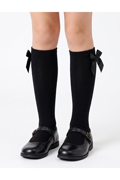 MiniKids Sosete lungi cu funda-negru