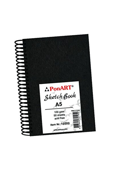 Ponart Sketch Book 100 Gr A5 50 Sheets (Side Spiral Bound)