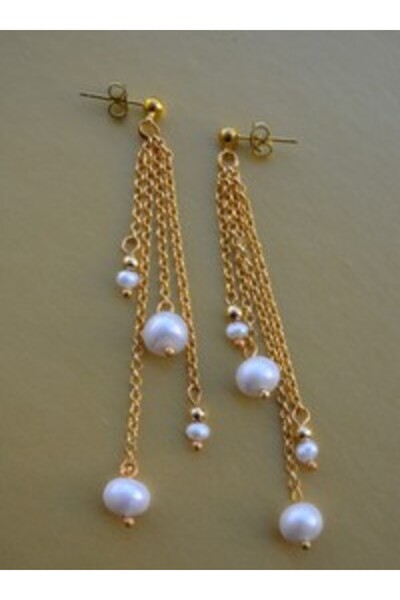 Stoneage Design Pearl Earrings -