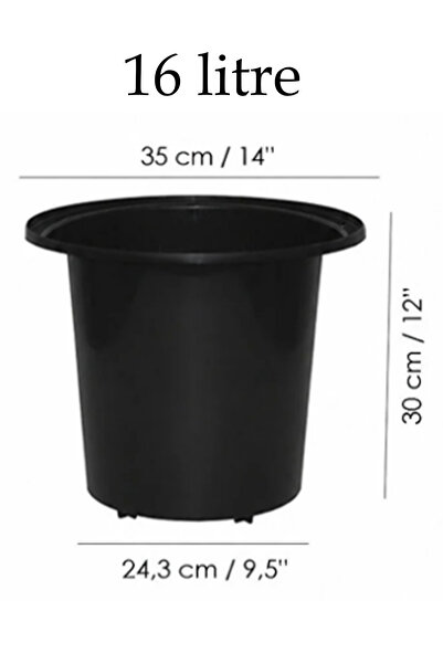 TEMMUZ HOME Palmiye Saksı İç Hazne 16 Litre