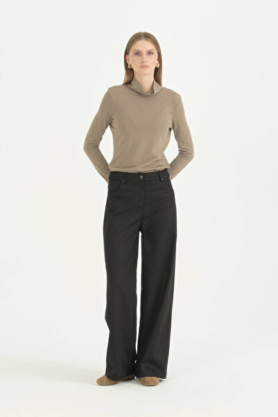Nihan Wide Leg Trousers - Black
